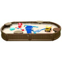 商品説明 メーカー Private Brand 商品名 6ft Oval Sandbox 型番 BXSB183-oval サイズ (約)：105W×182L×20H cm 重さ (約)： 材質 高密度ポリエチレン 安全基準 米国安全基準適合(ASTM) 仕様 動物から砂場を守るカバー付き 座って遊べる椅子付き 遊んでいない間に動物に砂場を 荒らされてしまったり、 風で砂が舞ってしまうのを防ぐ カバーが付属します。 砂場の縁にはベンチ付きで座って遊ぶ事ができます。 砂遊びが終わる頃にはガーデニングを楽しむ花壇としてもお使いいただけます。 ※砂・おもちゃ等は付属しません 備考 ・ラッピング不可 ・組立必要/説明書図解（英語表記） ・入荷時期によりデザイン・カラー変更の場合がございます。 ・小さなパーツを含む場合がございます、お子様から離れて大人の方が組み立て下さい。 ・組み立て時に加工が必要な場合や、ボルト・ネジなどを別途お手配頂く場合もございます。 ・輸入品特有の製造上のキズ、塗装剥がれ等や輸送時の外箱ダメージが見受けられる場合がございます。 ・メーカー出荷時の状態により、箱を修繕しお送りする場合もございます。 ・ご使用時、必ず大人の方がそばで付き添って下さい。 スクエア砂場はこちら ラウンド砂場はこちら ※お買いもの前に必ずご確認ください。 ■アメリカ製品について ■お買い物ガイド 【検索キーワード】 砂場 砂あそび すな場 砂場サークル 砂場枠 すなば カバー付き 子供 こども 庭 遊具 キッズ ガーデンファニチャー 大型遊具 小学生 女の子 男の子 キッズ 学校 幼稚 保育園用品 大型遊具 子供の日 幼児 誕生日プレゼント 屋内 誕生日 おすすめ プレゼント クリスマスプレゼント