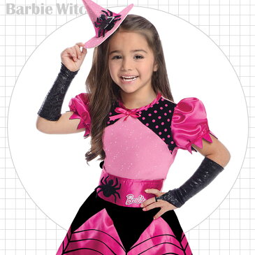 【楽天スーパーSALE割引商品】ハロウィン 衣装 子供 ルービーズ Barbie バービー ウィッチ 魔女 コスチューム 女の子 90-135cm 886754