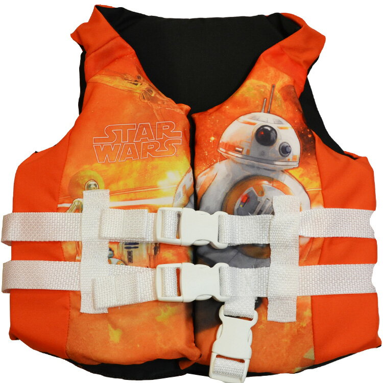 【Early Summer SALE割引商品】子供用 ライフジャケット ディズニー スターウォーズ BB8 3歳から アメリカ沿岸警備隊公認 キッズ ライフベスト キャラクター SwimWays