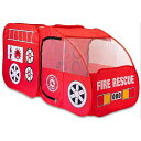 【マラソン限定◆POINT3倍】子ども用 キッズ 消防車 プレイ テント メッシュ 扉付き 室内 屋外