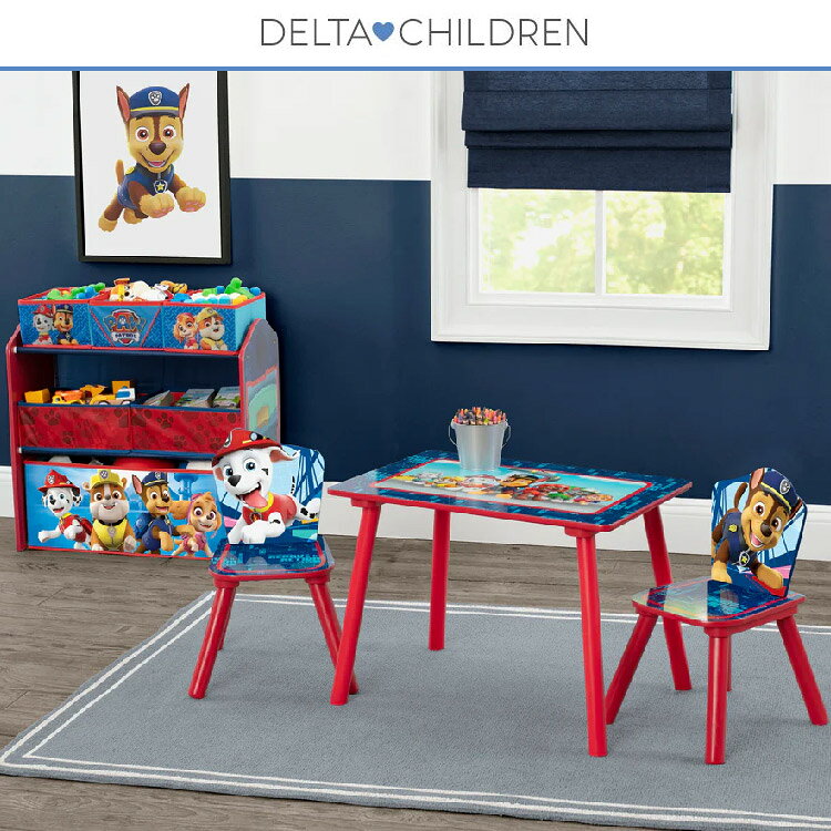 【楽天スーパーSALE◆割引商品】デルタ パウ・パトロール パウパト マルチ おもちゃ箱 テーブルセット 収納ボックス オーガナイザー 学習机 子供 99582PW Delta