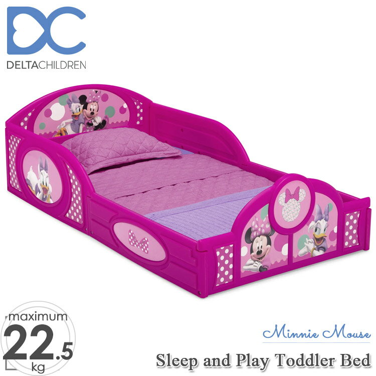 商品説明 メーカー Delta 商品名 Minnie Mouse Plastic Sleep and Play Toddler Bed 型番 BB81490MN サイズ 本体：75W×138L×44H cm 重さ 6.8kg 対象年齢 1歳半から22.7kgまで(メーカー参照) 安全基準 米国安全基準適合(ASTM) 米国消費者製品安全委員会適合(CPSC) 材質 プラスチック製 生産国 Made in China 仕様 『ディズニー のプレイヤード兼 幼児用ベッド』 今にも飛び出しそうなパウパトの仲間達がデザインされた自慢のベッド！ ボールを入れてボールプールなど、プレイスペースとしてもお使い頂けます。 サイドフレームに高さがあり、転倒防止 標準的な幼児用マットレスが使用可能（マットレスサイズ約134cm×70cm×17cm） ※マットレスやシーツなどは別途ご用意ください 備考 ・ラッピング不可 ・組立必要/説明書図解（英語表記） ・入荷時期によりデザイン・カラー変更の場合がございます。 ・小さなパーツを含む場合がございます、お子様から離れて大人の方が組み立て下さい。 ・組み立て時に加工が必要な場合や、ボルト・ネジなどを別途お手配頂く場合もございます。 ・輸入品特有の製造上のキズ、塗装剥がれ等や輸送時の外箱ダメージが見受けられる場合がございます。 ・メーカー出荷時の状態により、箱を修繕しお送りする場合もございます。 ・ご使用時、必ず大人の方がそばで付き添って下さい。 ■画像と商品が一部異なる場合もございますのでご了承ください。 ■在庫数、価格は日々変動いたします。 ※お買いもの前に必ずご確認ください。 ■アメリカ製品について ■お買い物ガイド 【検索キーワード】 ディズニー ミニー ミニーマウス グッズ インテリア 子供 家具 インテリア 子供部屋 幼児用 ベッド 子ども こども かわいい オシャレ デルタ 子供用ベッド 車型ベッド 車の形 車体 ベッド キッズ ディズニー トドラーベッド キッズインテリア 睡眠 人気 アメリカ インポート 輸入 キッズスペース 施設 店舗 プレゼント 誕生日 クリスマス