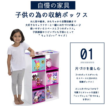 Online ONLY(海外取寄)/ ディズニー ミニーマウス 収納ラック ボックス 3点付き デルタ delta