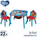 商品説明 メーカー Delta 商品名 PAW Patrol TABLE & CHAIR SET W/ STORAGE 型番 TT89501PW サイズ 本体：机 約L60cm×W60cm×H43cm / 椅子 約L29cm×H50cm×W...