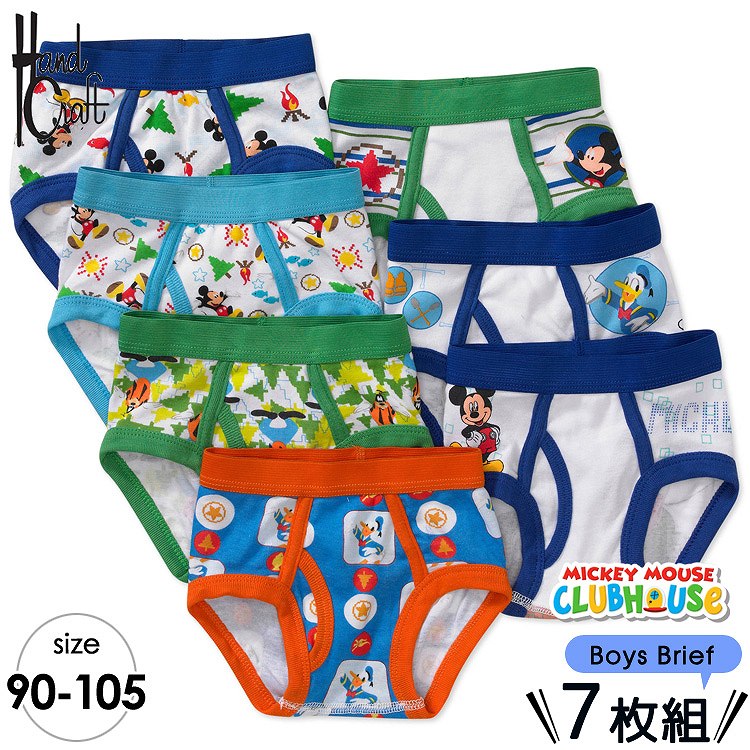 商品説明 メーカー Handcraft / ハンドクラフト 商品名 7 Toddler Boys Panties 対象年齢 2歳、3歳、4歳 （目安サイズ表をご確認下さい。） 素材 100% コットン 生産国 Made in Philippines 仕様 【アソートメントデザインについて】 アメリカメーカーからの、輸入商品となります。 パンツの柄はオーダー時期によってランダムに入荷致します為、特定の柄を掲載する 事が出来ません。セット内容は、画像の内容とは異なることがございます。 また、柄の指定、希望等お問い合わせにはお応え出来かねます。ご了承下さいませ。 備考 ※こちらの商品はゆうパケット「ポストイン配達」となります。 商品の追跡が可能です、紛失、未着、破損の場合でも弊社では責任を負いかねます。 配送先への配達で郵便受けに入れられます。 (入らない場合は直接手渡しです)。 不在の場合は通知が郵便受けに入れられますので再配達を直接ご依頼してください。 到着まで約2日-4日かかります。 ※あくまで参考ですのでその時の状況（天候など）により 若干配送日数が変わる場合がございます、ご了承ください。 配達の日時指定は出来ませんのでご了承ください。 ・代金引換・後払い決済はご利用いただけません。 ・ラッピング不可 ・入荷時期によりデザイン・カラー変更の場合がございます。 ・輸入品特有の製造上のキズ、塗装剥がれ等や輸送時の外箱ダメージが見受けられる場合がございます。 ・メーカー出荷時の状態により、箱を修繕しお送りする場合もございます。 ・ご使用時、必ず大人の方がそばで付き添って下さい。 ■画像と商品が一部異なる場合もございますのでご了承ください。 ■在庫数、価格は日々変動いたします。 ※お買いもの前に必ずご確認ください。 ■アメリカ製品について ■お買い物ガイド 【検索キーワード】 ディズニー ミッキー ミッキーマウス グッズ 子供服 子ども服 ボーイズ 下着 ショーツ ブリーフ アンダーウエア アンダーショーツ パンティ 1週間おまかせ 7枚入り 7枚セット 7枚組 子供用 トドラーサイズ 海外 インポート 可愛い 90cm 95cm 100cm 105cm