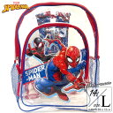 【マラソン限定◆POINT3倍】リュックサック ディズニー マーベル スパイダーマン クリア Lサイズ 透明 ビーチバッグ クリアリュック 大きめ 子供から大人...