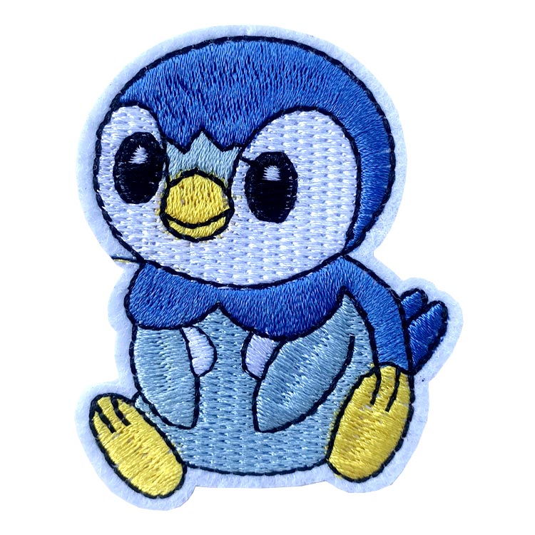 送料無料/ ワッペン ポケットモンスター ポッチャマ 全身 刺繍 アイロン キャラクター ポケモン ワッペン アップリケ 3