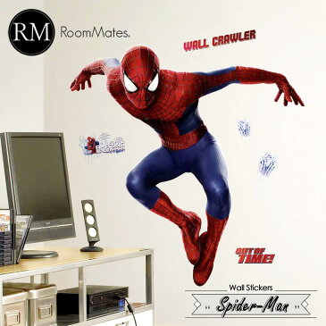 【スーパーセール半額商品】ウォールステッカー RoomMates マーベル スパイダーマン ジャイアント 張って剥がせる ウォールシール 子供部屋 壁紙