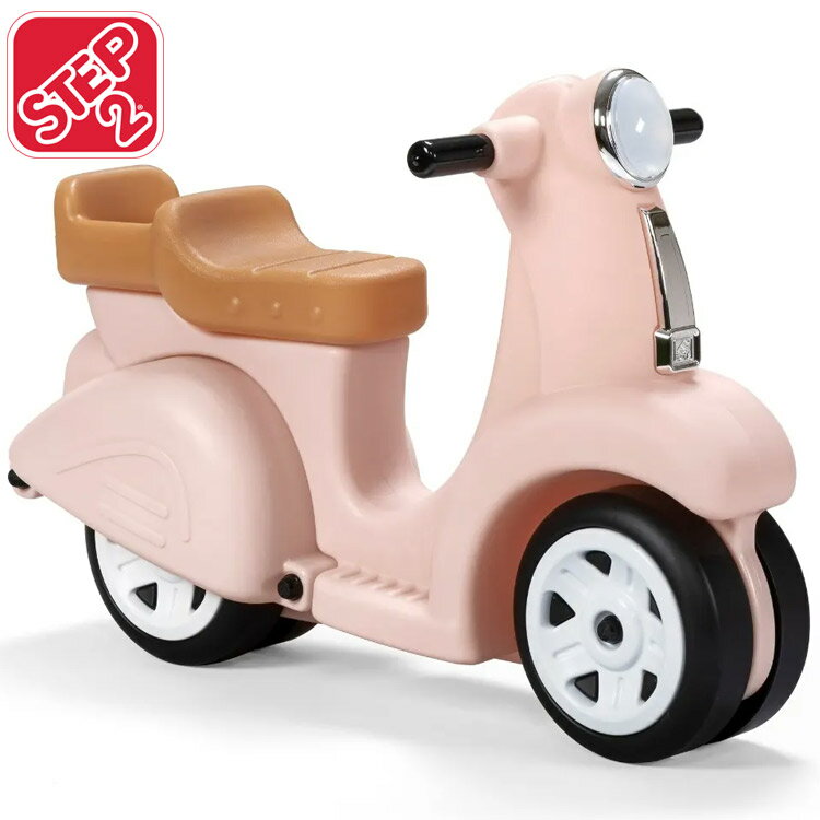 商品説明 メーカー STEP2 商品名 Ride Along Scooter 型番 430599 サイズ 本体：L74×W30×H51 cm 重さ 4.9kg 対象年齢 1歳半から (メーカー参照) 安全基準 ヨーロッパ規格適合(EN-71) 材質 強化プラスチック 生産国 Made in USA 仕様 ・大きな幅のあるタイヤでバランスがとりやすく安全に楽しめます ・前面、背面ともに細部にまでリアルに作られています。 ・握りやすいハンドルで楽な姿勢で楽しめます。 備考 ・ラッピング可(ラッピングバッグを商品と一緒にご購入下さい。) ・組立必要/説明書図解（英語表記） ・入荷時期によりデザイン・カラー変更の場合がございます。 ・小さなパーツを含む場合がございます、お子様から離れて大人の方が組み立て下さい。 ・組み立て時に加工が必要な場合や、ボルト・ネジなどを別途お手配頂く場合もございます。 ・輸入品特有の製造上のキズ、塗装剥がれ等や輸送時の外箱ダメージが見受けられる場合がございます。 ・メーカー出荷時の状態により、箱を修繕しお送りする場合もございます。 ・ご使用時、必ず大人の方がそばで付き添って下さい。 ※お買いもの前に必ずご確認ください。 ■アメリカ製品について ■お買い物ガイド 【検索キーワード】 ステップ2 スクーター 乗用玩具 子供用 乗り物 乗物 幼児用 足蹴り バイク Step2 コースター 乗用玩具 型遊具 室内 屋内 屋外 乗用 バランスバイク 子供 キッズ こども 誕生日 クリスマス プレゼント