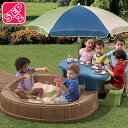 商品説明 メーカー STEP2 商品名 SUMMERTIME PLAY CENTER 型番 843700 サイズ パラソル付き/169 x 144.8 x 177.7 cm パラソル無し/33 x 144.8 x 177.7 cm お届け時大きさ/135.9 x 137.8 x 35.6 cm 重さ (約)20.41 kg 対象年齢(メーカー参照) 2歳から 安全基準 ヨーロッパ規格適合(EN-71) 生産国 Made in USA ※アンブレラ・付属品　Made in China 仕様 ・ベンチは最大4人まで ・砂容量：約90 kg ・耐久重量　ベンチ：90.7 kg/サンドボックスのふち：22.6 kg 備考 ・ラッピング不可 ・入荷時期によりデザイン・カラー変更の場合がございます。 ・組立必要/説明書図解（英語表記） ・小さなパーツを含む場合がございます、お子様から離れて大人の方が組み立て下さい。 ・組み立て時に加工が必要な場合や、ボルト・ネジなどを別途お手配頂く場合もございます。 ・輸入品特有の製造上のキズ、塗装剥がれ等や輸送時の外箱ダメージが見受けられる場合がございます。 ・メーカー出荷時の状態により、箱を修繕しお送りする場合もございます。 ・ご使用時、必ず大人の方がそばで付き添って下さい。 ■画像と商品が一部異なる場合もございますのでご了承ください。 ■在庫数、価格は日々変動いたします。 ※お買いもの前に必ずご確認ください。 ■アメリカ製品について ■お買い物ガイド 【検索キーワード】 STEP2 NATURALLY PLAYFUL? SUMMERTIME PLAY CENTER ステップ2 ナチュラル プレイフル サマータイム プレイセンター 送料無料 ステップ2 砂場 砂遊び テーブル＆チェア付き 788900 843700 大型遊具 パラソル付き ピクニックテーブル サンドボックス paranino パラニーニョ