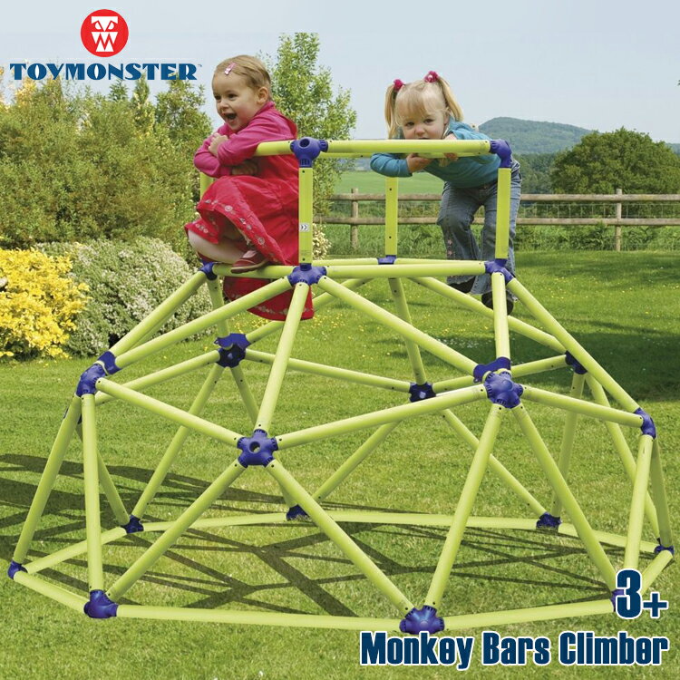 商品説明 メーカー Toy Monster / Eezy Peezy 商品名 Monkey Bars Climbing Tower 型番 TM200 サイズ 本体：177 × 119 cm BOX：33×55×45 cm 重さ 11.25kg 対象年齢 3歳から6歳(メーカー参照) 材質 UV耐久プラスチック 仕様 組み立て簡単なプラスチック製ジャングルジム。 子供たちの成長に欠かせない好奇心を育む事が出来ます。 周りに布を掛ければ、秘密基地に大変身 備考 ・組立必要/説明書図解（英語表記） ・入荷時期によりデザイン・カラー変更の場合がございます。 ・小さなパーツを含む場合がございます、お子様から離れて大人の方が組み立て下さい。 ・組み立て時に加工が必要な場合や、ボルト・ネジなどを別途お手配頂く場合もございます。 ・輸入品特有の製造上のキズ、塗装剥がれ等や輸送時の外箱ダメージが見受けられる場合がございます。 ・メーカー出荷時の状態により、箱を修繕しお送りする場合もございます。 ・ご使用時、必ず大人の方がそばで付き添って下さい。 ※お買いもの前に必ずご確認ください。 ■アメリカ製品について ■FAQはこちら 【検索キーワード】 ジャングルジム 大型遊具 室内 屋外 誕生日 プレゼント クリスマス プレゼント Eezy Peezy Toymonster Monkey Bar 送料無料