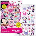 【マラソン限定◆POINT3倍】送料無料/ ディズニー ミニーマウス シール 300カット ぷくぷくシール 大容量 ステッカー ごほうびシール ディズニーグッズ...