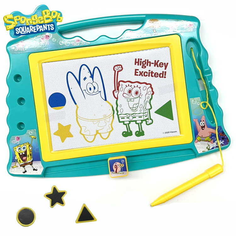スポンジボブ お絵描きボード スポボブ 育脳 知育玩具 カラフル おえかきボード 磁石 マグネット プレゼント 伝言ボード spongebob