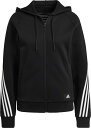 \旧品クリアランスSALE/adidas(アディダス) V0687 フューチャー アイコン スリーストライプス フード付きトラックトップ フーディ