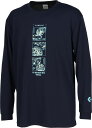 【メール便OK】CONVERSE(コンバース) CB232366L メンズ プリントロングスリーブシャツ 長袖Tシャツ バスケットボール プラクティスシャツ