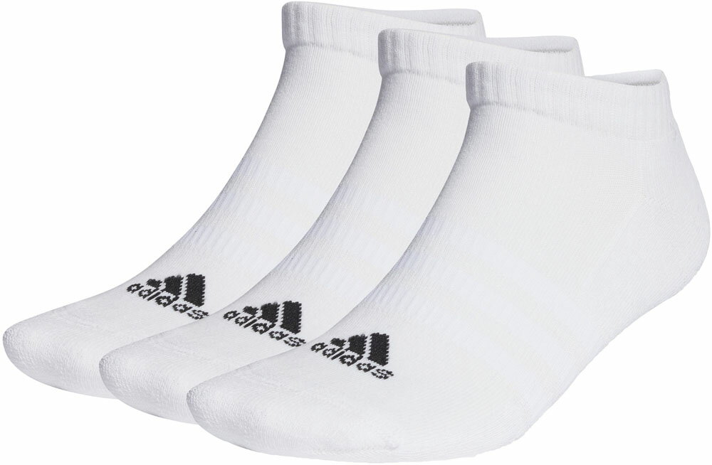 メンズ レディース ジュニア クッション ローカット ソックス 3足組 adidas(アディダス) EBB61