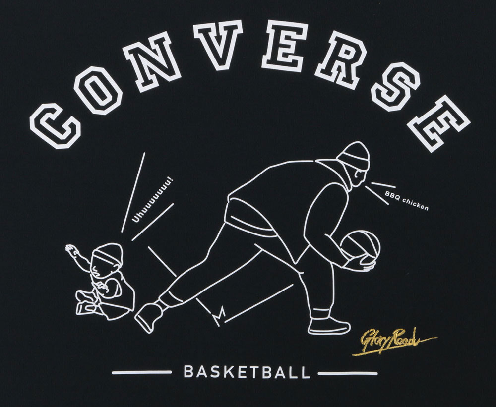 ＼旧品クリアランスSALE／【メール便OK】CONVERSE(コンバース) CBG231352 メンズ 半袖 プリントTシャツ ゴールドシリーズ バスケットボール