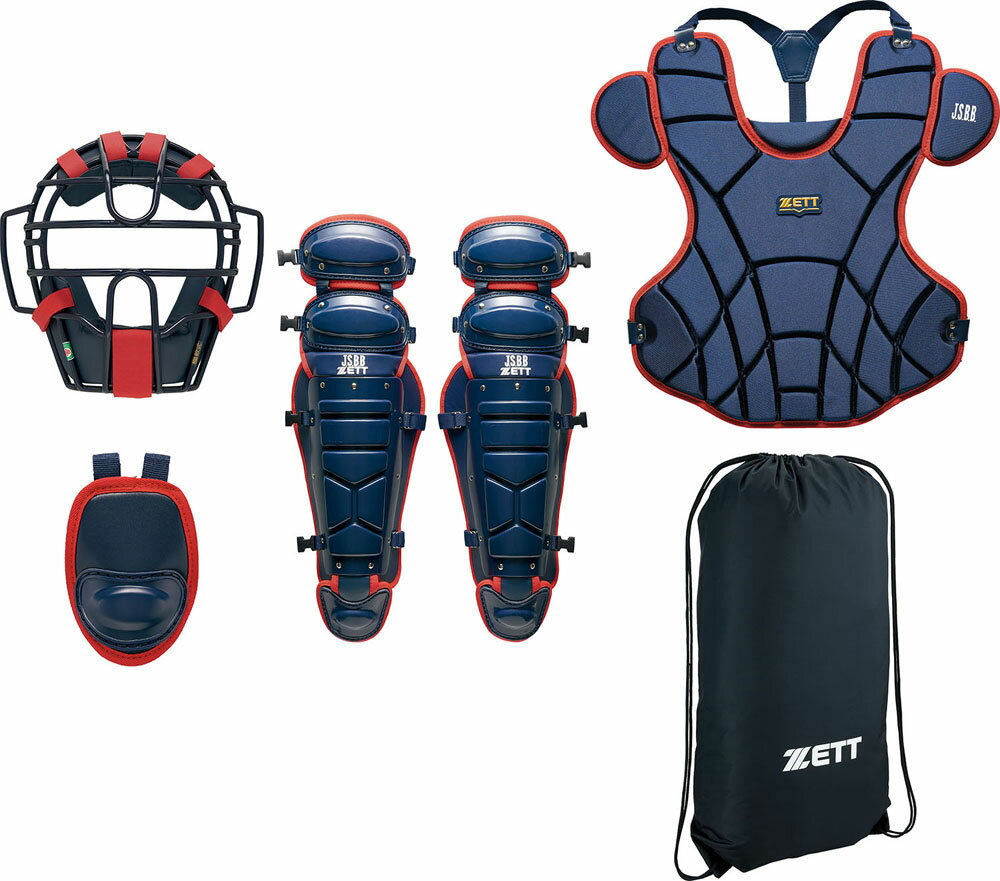ZETT(ゼット) BL303SET 一般軟式 キャッチャー 防具4点セット 軟式野球