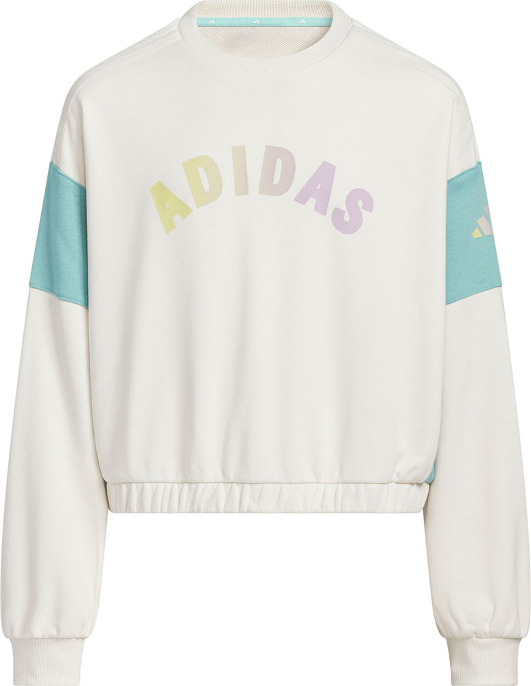 ガールズ スウェット ルーズフィット クルーネック プルオーバー キッズ トップス □adidas(アディダス) OO068