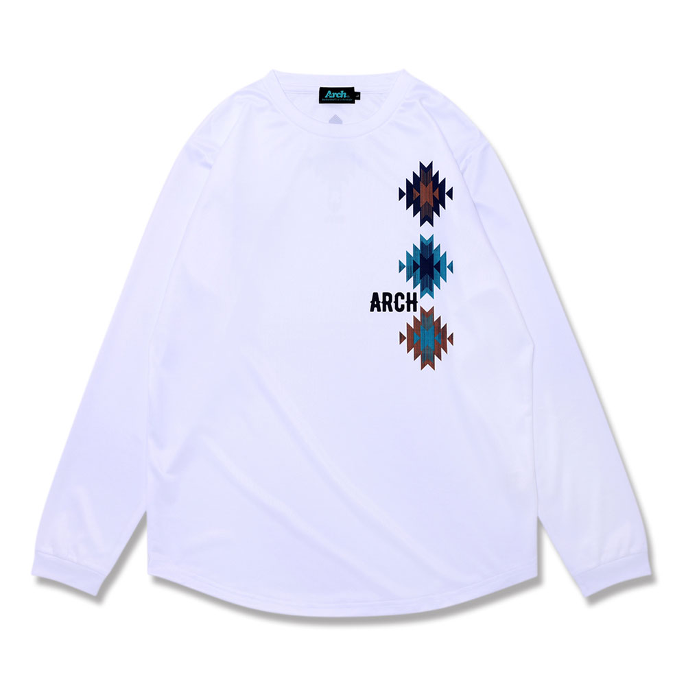 【メール便OK】メンズ バスケットボール 長袖 Arch native pattern L/S tee Arch(アーチ) T325-107