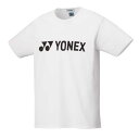 【メール便OK】YONEX(ヨネックス) 16501 ユニセックス ドライTシャツ テニスシャツ ホワイト