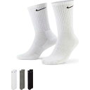 NIKE(ナイキ) SX7664-964 3P エブリデイ クッション クルー ソックス 3足組 メンズ レディース