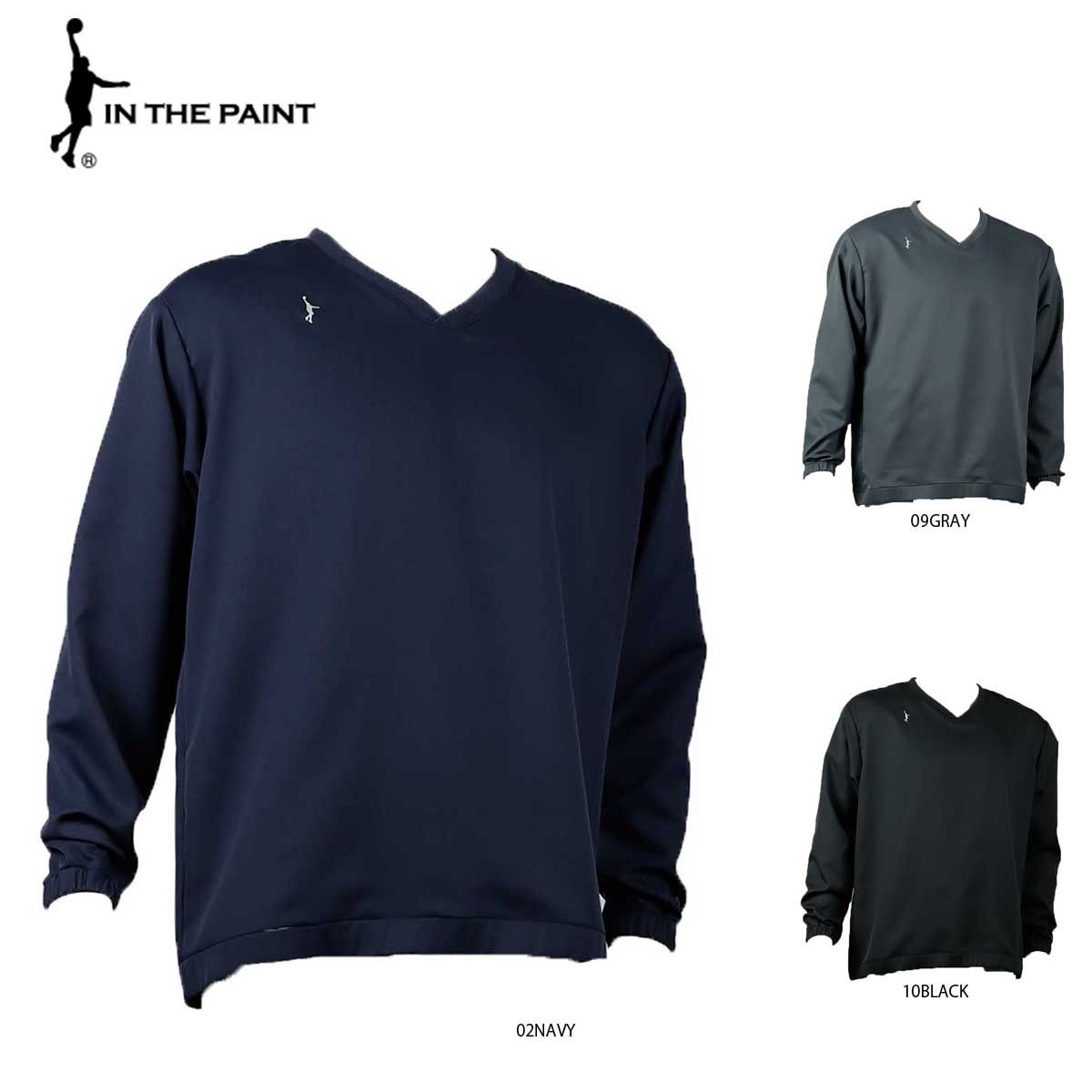 IN THE PAINT(インザペント) ITP21463 V NECK PULL OVER STAFF バスケットウェア プルオーバーシャツ