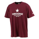 【メール便OK】CONVERSE(コンバース) CB221358 プリントTシャツ バスケットボールシャツ ラバープリント 吸汗速乾