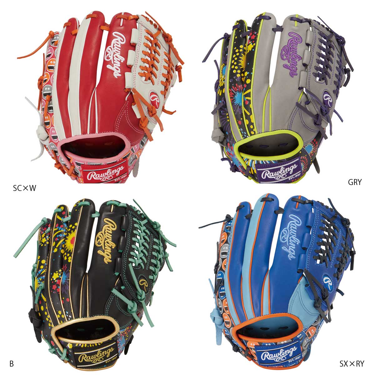 Rawlings(ローリングス) GR2FHGN64 一般軟式グラブ HOH GRAPHIC グラフィック N64 オールランド