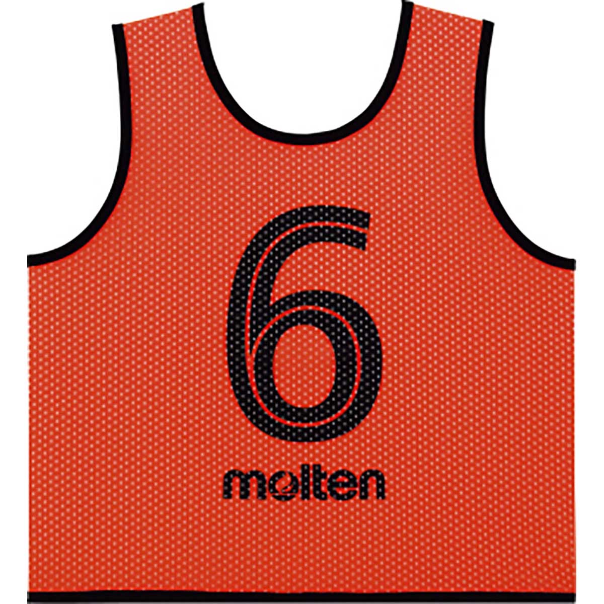 molten(モルテン) GS0112KO ゲームベスト GVジュニア10枚セット 蛍光オレンジ