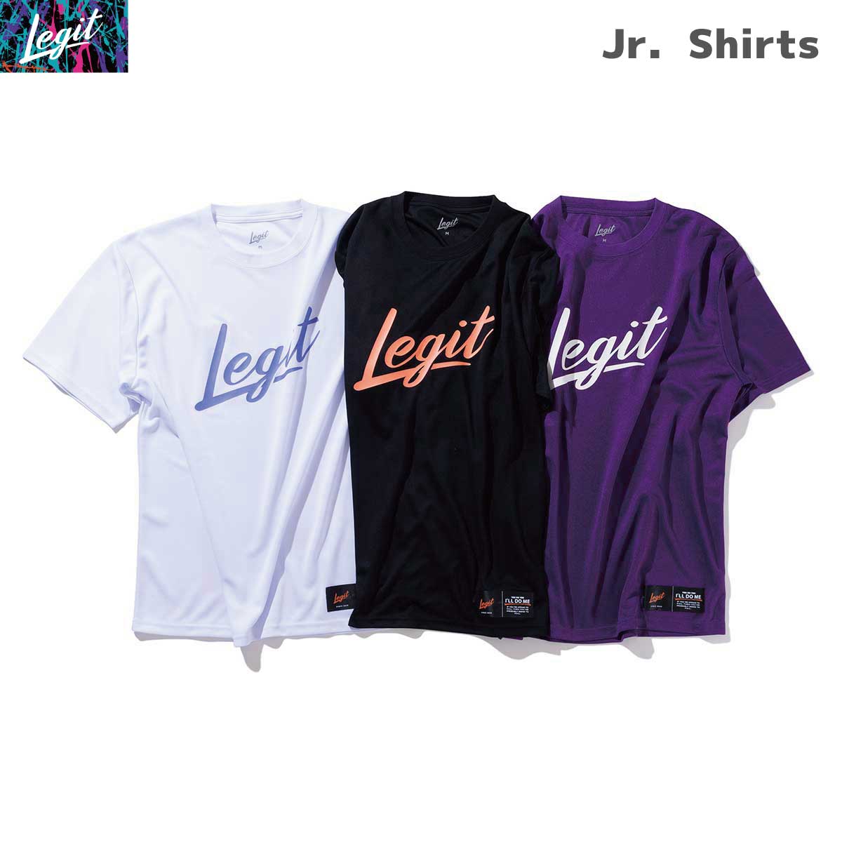 LEGIT(レジット) 2401-1007Y ジュニア バスケットシャツ BRUSHUP S/S TEE ハニカムメッシュ Tシャツ