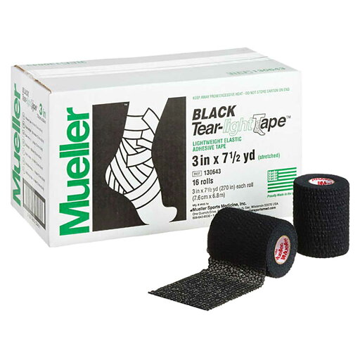 Mueller(ミューラー) 130643 16SET ティアライトテープ BK 76MM 16個入り Mueller(ミューラー) 130643 16SET ティアライトテープ BK 76MM 16個入り