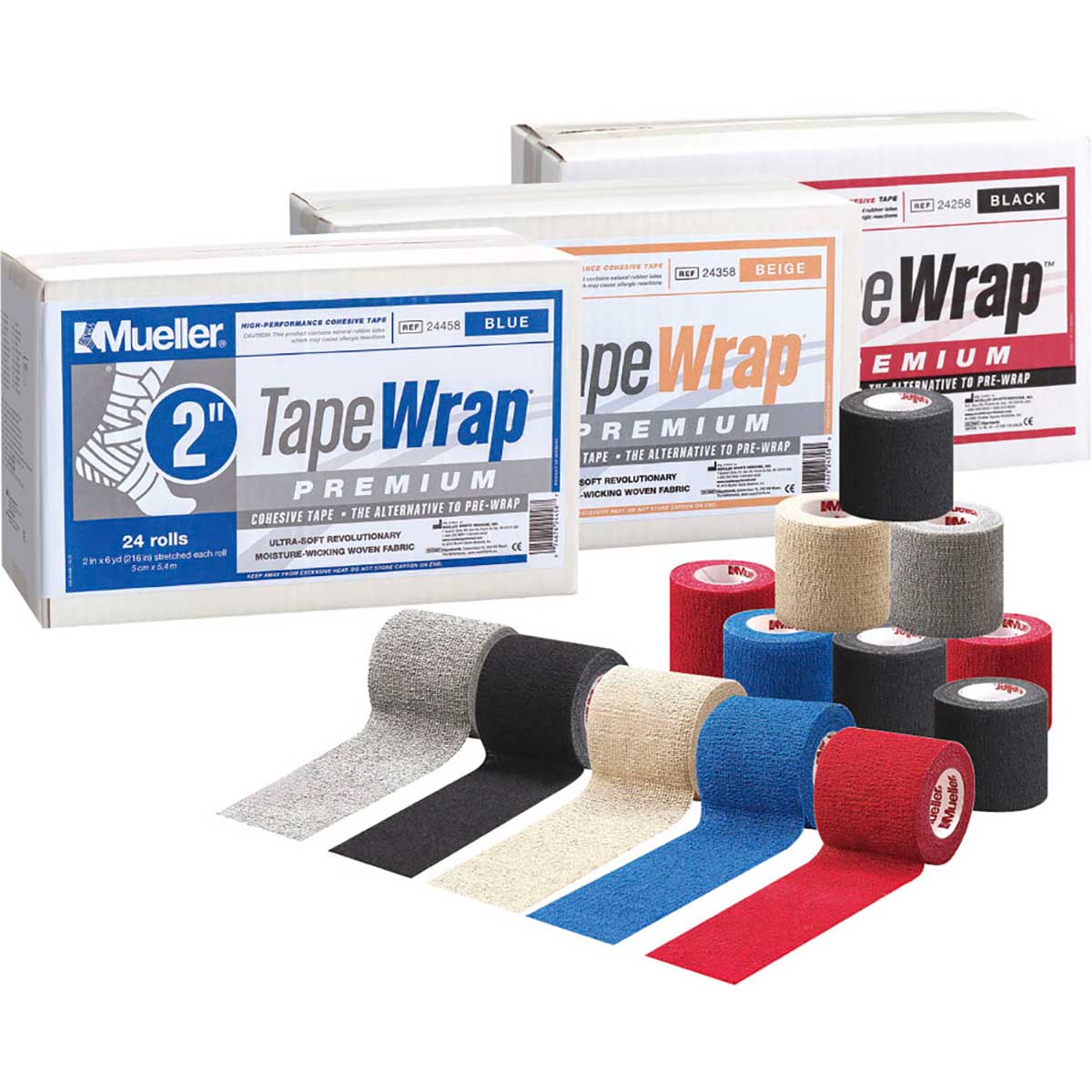Mueller(ミューラー) Tape Wrap 24SET テープラップ プレミアム50mm 24個入り