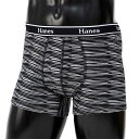Hanes(ヘインズ) HM6EQ201 1P BOXER BRIEF (ZEBRA) メンズ ボクサーパンツ 下着 アンダーウェア