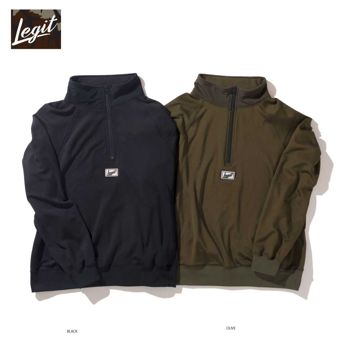 LEGIT(쥸å) 2402-1009 LUSTER FLEECE 1/2 ZIP ϡեå ե꡼㥱å
