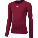 【メール便OK】PUMA(プーマ) 658223 メンズ サッカーTシャツ LIGA BASELAYER クルーネック LS シャツ