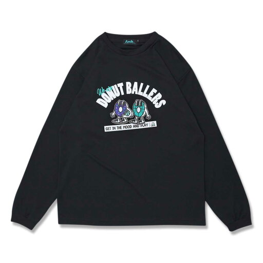 【メール便OK】Arch(アーチ) T324-129 Arch donut ballers L/S tee バスケットシャツ ロンT ロングスリ 【メール便OK】Arch(アーチ) T324-129 Arch donut ballers L/S tee バスケットシャツ ロンT ロングスリ