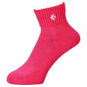 【メール便OK】CONVERSE(コンバース) CB161003 カラーアンクルソックス バスケットソックス メンズ レディース ジュニア マゼンタ