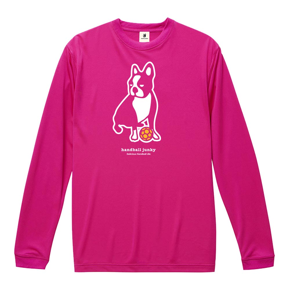 【メール便OK】Handball Junky(ハンドボールジャンキー) HJ19511 長袖Tシャツ ハンドボール犬 7 ロングDryTEE メンズ レディース