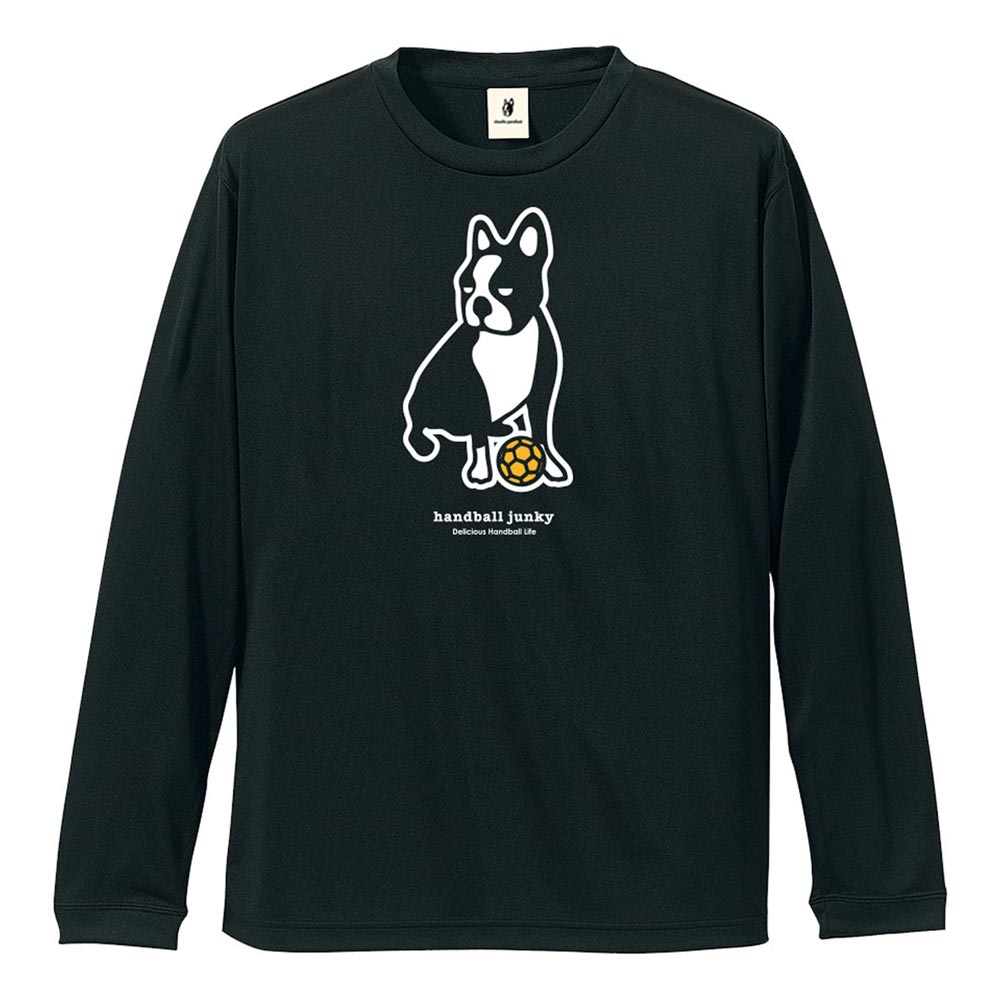 【メール便OK】Handball Junky(ハンドボールジャンキー) HJ19511 長袖Tシャツ ハンドボール犬+7 ロングDryTEE メンズ レディース