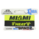 【半額以下80%OFF】NBA TEAM BAND 2PACK SKOOTZ チームカラーリストバンド 2本組み マイアミ・ヒート イエロー/ブラック