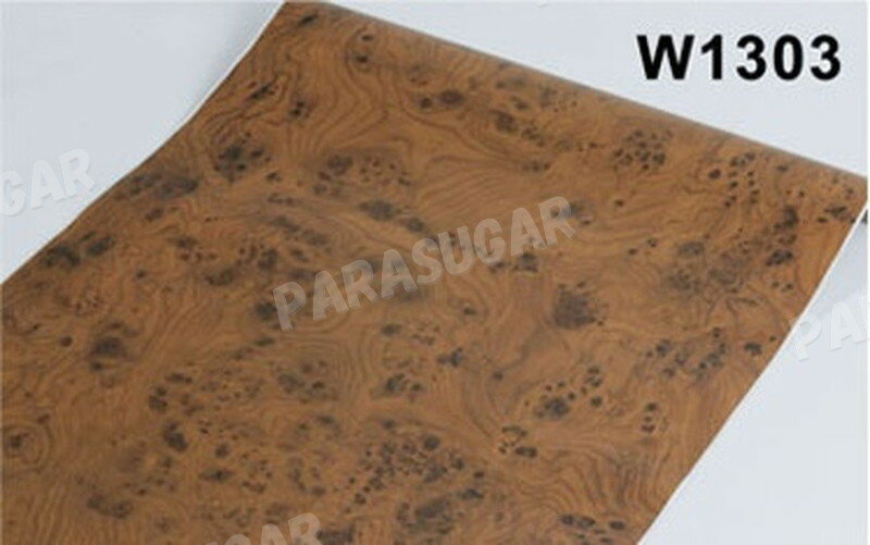 業務用 【 100m 】木目調 茶 チョコ w1303 壁紙シール アンティーク 木目 リメイクシート 板 柄 ウォールステッカー 防水 45cm×100m はがせるタイプ