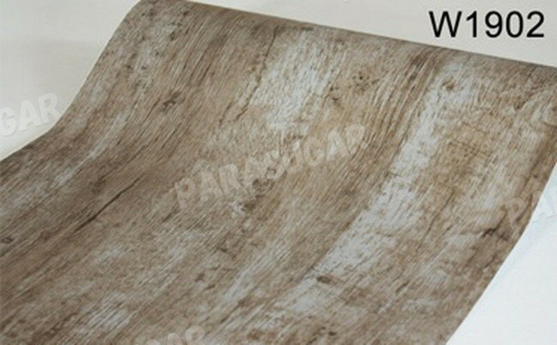 【10M 】木目調 茶 ベージュ w1902 壁紙シール アンティーク 木目 リメイクシート 板 柄 ウォールステッカー 防水 45cm×10m はがせるタイプ