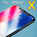 iphoneX / XS 9H ガラスフィルム 飛散防止 指紋防止 気泡ゼロ 高透過率 Clear フィルム(2)