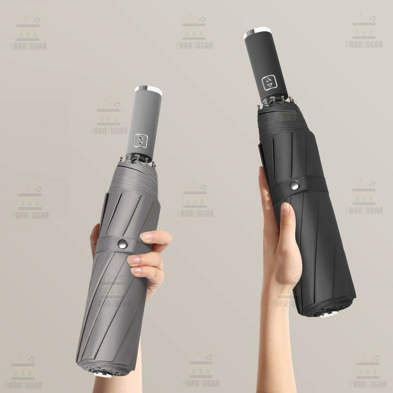 話題の 自動開閉 ワンタッチ 折り畳み傘 特大 130cm 10本骨 【F-266 レッド】 軽量 晴雨兼用 日傘 雨傘 梅雨 大きいサイズ