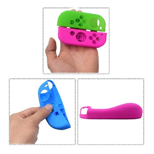 スイッチ Joy-Con シリコンカバー (L)/(R) 【dco-148-blyl】左右 保護 ケース グリップ 滑り止め ジョイコン シリコン カバー