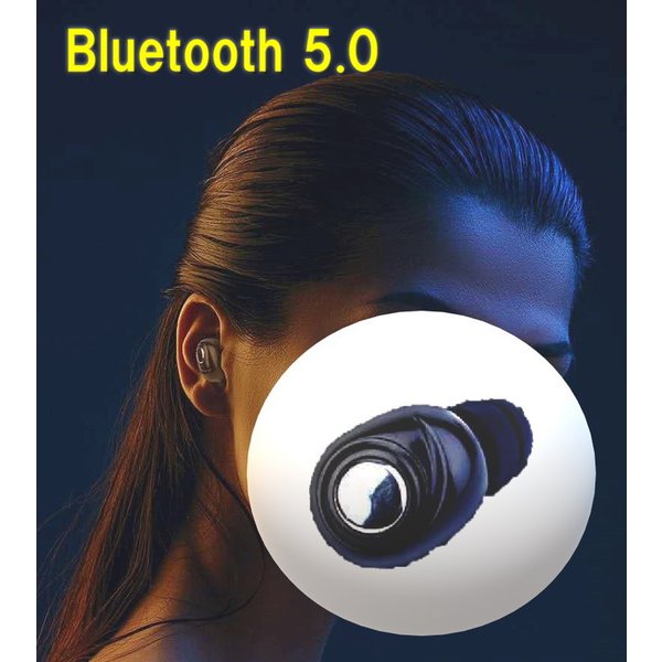 ワイヤレス Bluetooth 5.0 小型 ミニイヤホン ブラック 防水 インイヤー