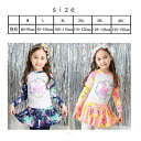 ラッシュガード 水着 上下セットアップ ブルー【2XL】115-125cm 子供服 女の子 レギンス 長袖 ズボン 日よけ ビキニ 海 プール swi-107 3