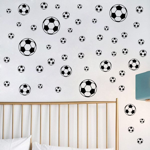 〜title〜 ウォールステッカー サッカーボール シール スポーツ サッカー 壁 リメイク 子供部屋 落書き隠し 商品詳細 手軽にお部屋のイメージを変えられる、シールタイプのウォールステッカーです♪子供部屋から寝室、リビング、台所、お風呂場、オフィスやショップでもお使いいただけ、好きなトコロに好きなように貼れるのが嬉しいインテリアアイテムです♪ 剥がし跡が残りにくいタイプなので、賃貸物件にもお使いいただけます。◆接着面：糊付き◆サイズ：　画像にて詳細をご確認ください。◆特殊加工：　防水/耐水加工済注意事項〜お届け時期を必ずご確認くださいませ〜●在庫ありの商品→国内倉庫から発送（当日〜翌日の間に発送いたします。）●お取り寄せ→国内在庫がない場合にはお取り寄せとなり、海外自社倉庫からの発送となります。その際、お届けまでに2〜4週間ほどかかりますので余裕をもってご注文下さい。※商品の発送が遅い、着用予定日に間に合わないなどの理由でのキャンセル・返品は受け付けておりませんのでご了承ください。※生産ロッドにより若干の仕様変更があることがございます。※新品ですが海外製品になりますので、輸送中の傷や汚れがある場合も御座います※本商品を使用した際に発生したトラブル、事故につきまして、当社は一切の責任を負いかねます。 ※製造メーカーでは無い為、専門的なご質問にはお答えできません。※取り付け、適合などはこちらで判断出来かねます、必ず商品ページ詳細や画像をご確認の上ご注文ください。お客様の買い間違いによる返品交換は致しかねます。※他店舗との共有在庫の為出品中であっても購入のタイミングによっては在庫切れになる場合が御座います。お急ぎの方は購入前に質問にてお問い合わせ下さい。※ストア情報・商品ページ記載の注意事項に同意頂ける方のみご注文ください。ご注文いただいた時点で　注意事項に同意されたものとさせて頂きます。CA-022手軽にお部屋のイメージを変えられる、シールタイプのウォールステッカーです♪ 子供部屋から寝室、リビング、台所、お風呂場、オフィスやショップでもお使いいただけ、好きなトコロに好きなように貼れるのが嬉しいインテリアアイテムです♪ 剥がし跡が残りにくいタイプなので、賃貸物件にもお使いいただけます。