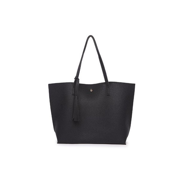 タッセル ウィメンズ トートバッグ ハンドバッグ【05ブラック】ショルダー レディース BAG トートバッグ シンプル